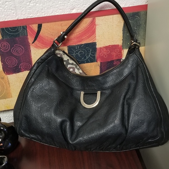 Gucci Handbags - Gucci leather embossed handbag